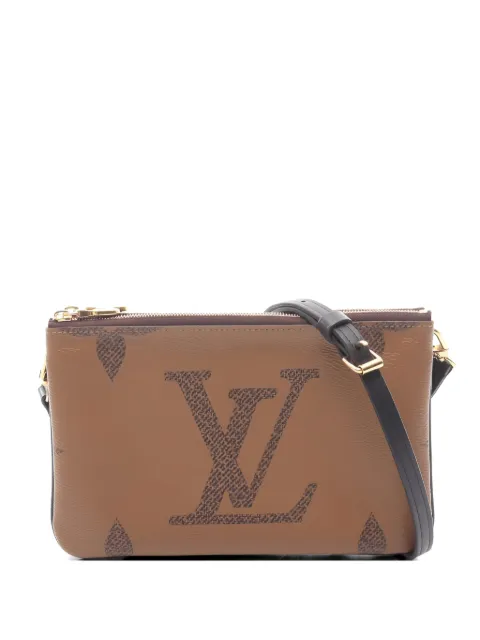 Louis Vuitton Pre-Owned 2020 Double zip monogram cross body bag Brown 1055647MI4200