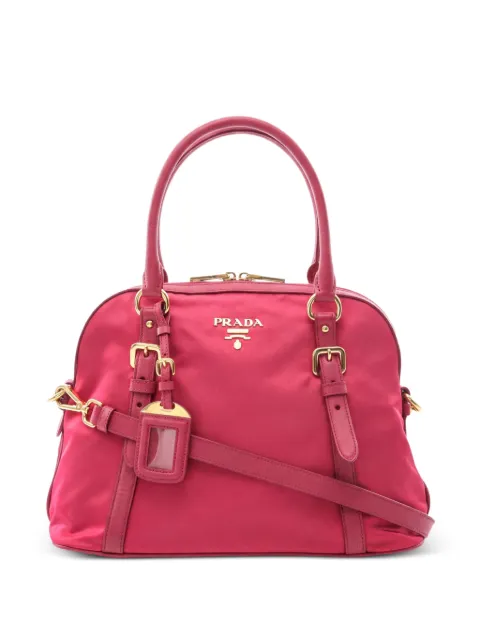 Prada Pre-Owned 2010s logo-detail tote bag Pink 1057015