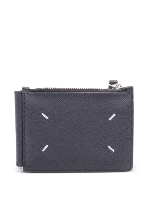 Maison Martin Margiela Pre-Owned logo-detail leather wallet Black 1054940