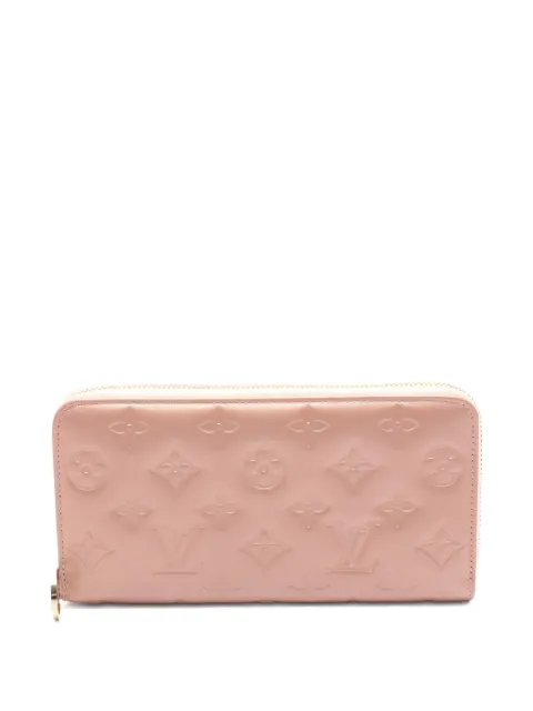 Louis Vuitton Pre-Owned 2010s embossed zip leather wallet Pink 1055624
