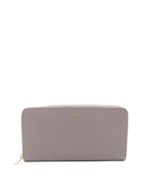 Celine Pre-Owned 2000s round leather wallet Grey 1055581