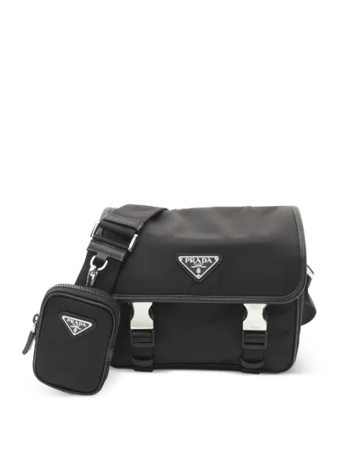 Prada Pre-Owned 2020s zip-fastening shoulder bag Black 1056069