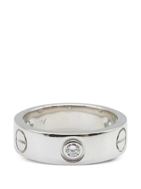 Cartier 2010s Love diamond ring Silver 1057029