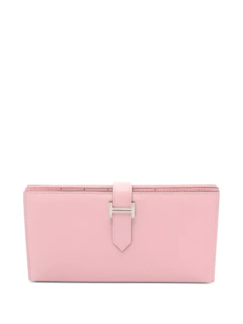 Hermès Pre-Owned 2019 Bearn Soufflé Rose Sakura bi-fold wallet Pink 1055618D