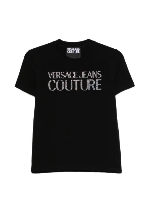 Versace Jeans Couture logo T-shirt Black 80HAHT09CJ03T