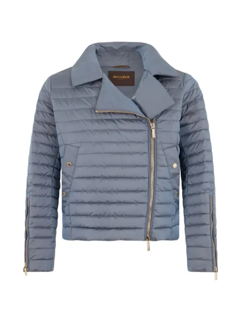 Moorer quilted padded jacket Blue KAMITHC