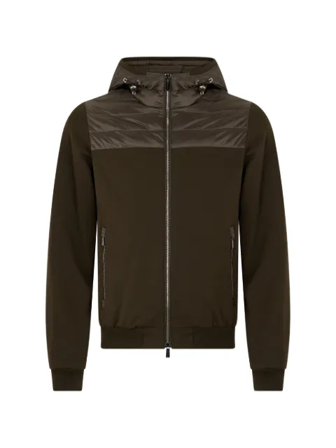 Moorer hooded zip jacket Green JODYFSH