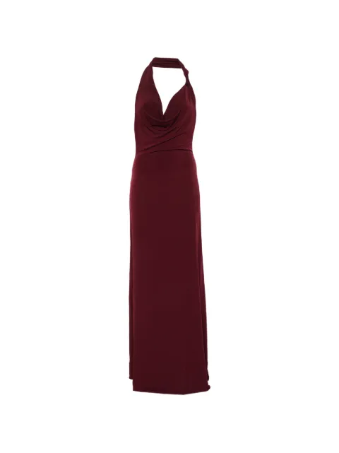 Aniye By Knot Norah halterneck cowl-neck maxi dress Purple 185243