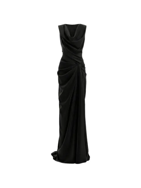 Gemy Maalouf draped sleeveless dress Black EDSS262151LD