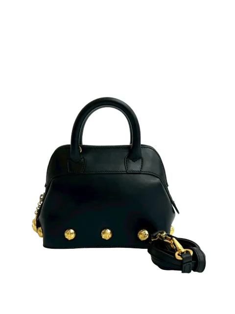 Ferragamo Pre-Owned 2010-2026 Mini Studded Leather satchel Black 1YVGOZ31DFK9IH0D