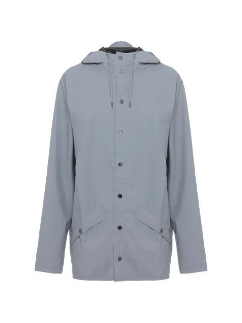 Rains button hoodie coat Blue RA12010JACKETPOL