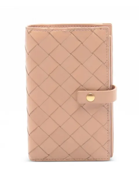 Bottega Veneta Pre-Owned 2000s Intrecciato bi-fold leather wallet Neutrals 1055615
