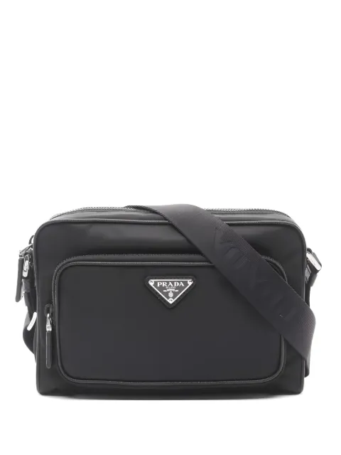 Prada Pre-Owned 2020s logo-detail cross body bag Black 1056070