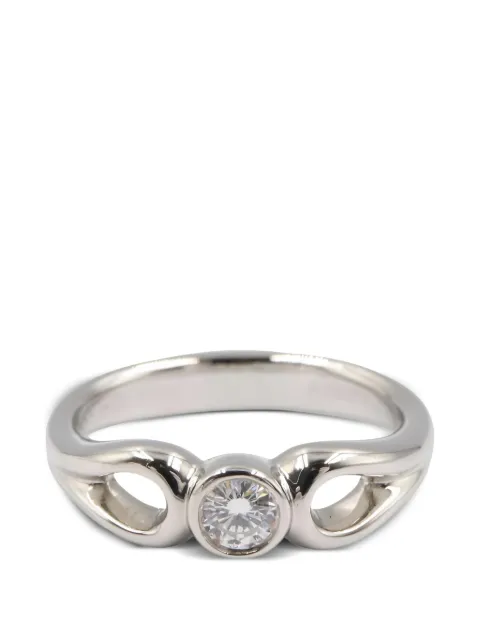 Tiffany & Co Eyewear 2010s Double Open Teardrop ring Silver 1056838
