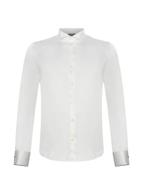 FRANZESE COLLECTION long-sleeves silk shirt White FRACMST