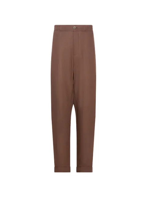 FRANZESE COLLECTION linen trousers Brown AU5372Q1009