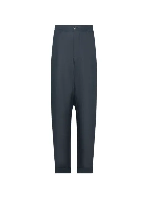 FRANZESE COLLECTION linen trousers Blue AU5372Q1001