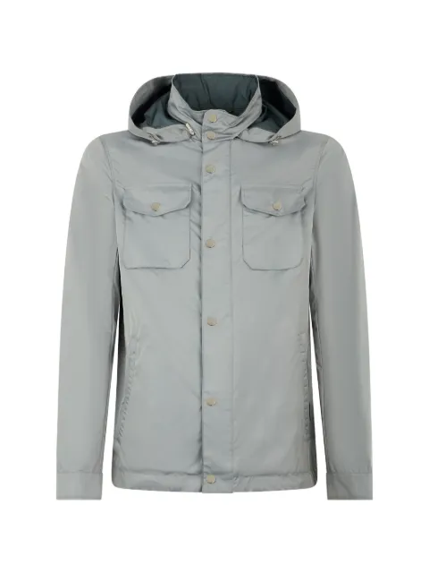 Moorer hooded button jacket Grey FENZIWK