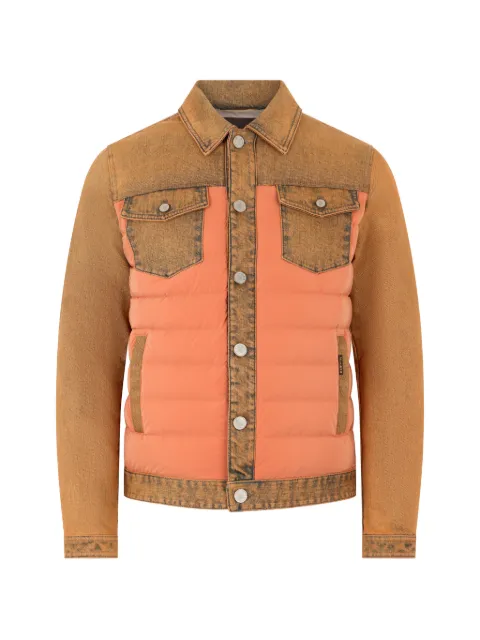 Moorer denim padded jacket Orange MONDOR04O