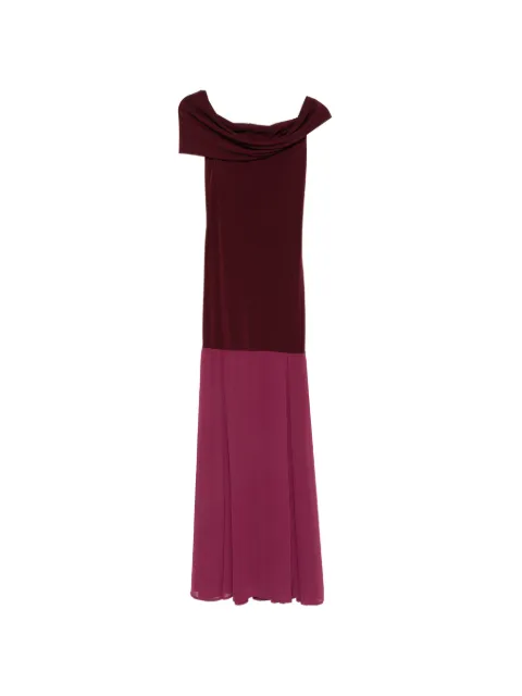 Aniye By Dreams Norah off-the-shoulder draped maxi dress Pink 185116