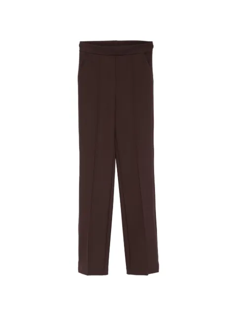 CHIARA BONI La Petite Robe elasticated-waistband cropped trousers Brown PANUCCIACORP