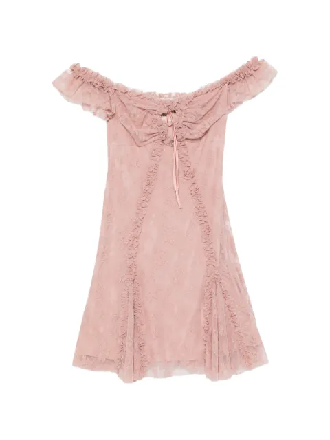Aniye By Era ruffled lace mini dress Pink 185323