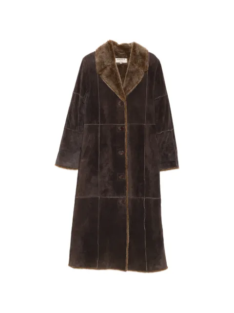 A.N.G.E.L.O. Vintage Cult 2000s buttoned long-sleeve coat Brown AN390AVD