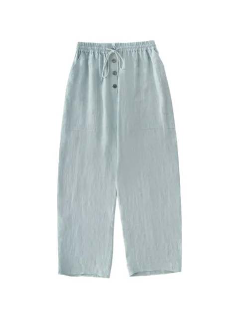 Studio Nicholson Attis drawstring patch pocket trousers Blue ATTISSNW1640