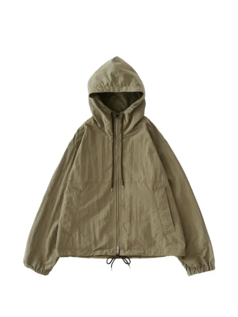 Studio Nicholson Mesa hooded welt pocket jacket Green MESASNW1885WATERREPELLENTPOLYMOLE