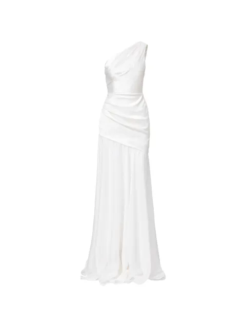 IL VOLO Aeris one-shoulder draped dress White AERISDRESS