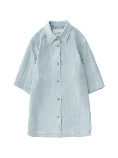 Studio Nicholson Estes patch pocket shirt Blue ESTESSNW1897