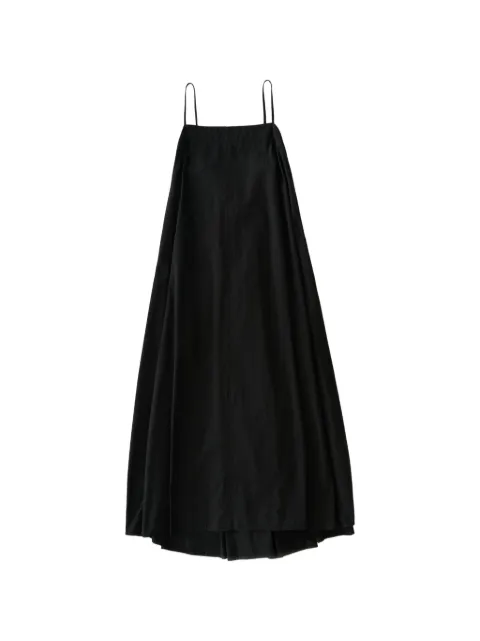 Studio Nicholson Achille slender straps midi dress Black ACHILLESNW1745TYPEWRITERCOTTON