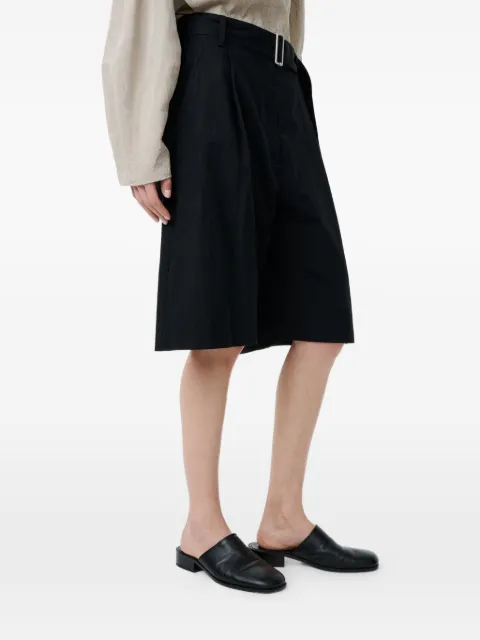 Studio Nicholson Creon belted pleated shorts Black CREONSNW1763