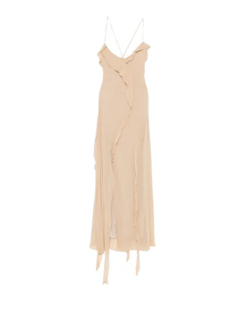 Aniye By Marian ruffled maxi dress Neutrals 185307