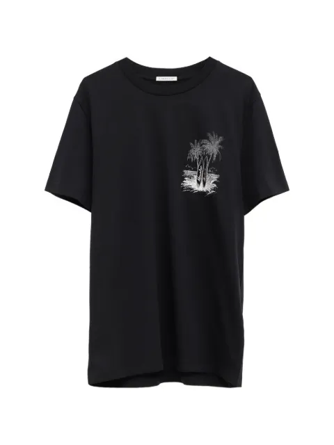 Moncler beach printed t-shirt Black L10918C0007289B8Q