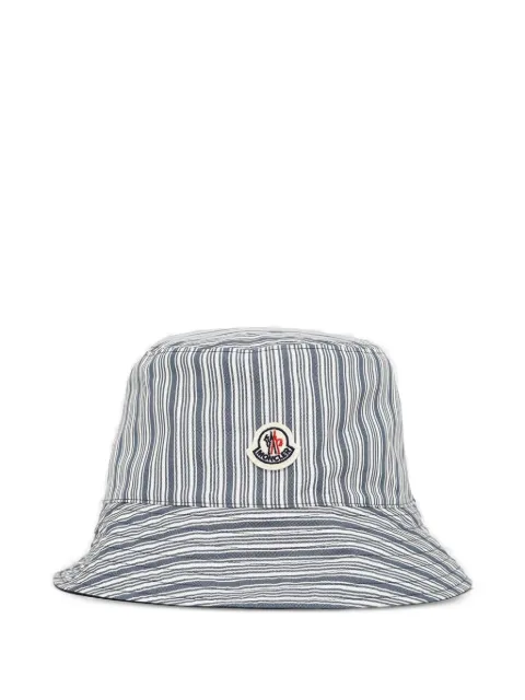 Moncler striped bucket hat Blue L10913B00042M9687