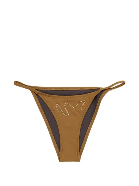 Paloma Wool Sharpie bead-embellished bikini bottoms Brown UV6912