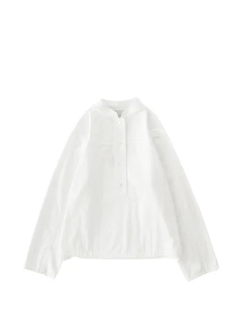 Studio Nicholson Vega button placket shirt White VEGASNW1758TYPEWRITERCOTTONOPTICWHITE