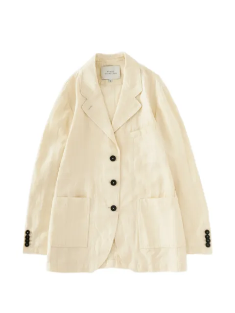 Studio Nicholson Elkin blazer Neutrals ELKINSNW1854VISCOSELINENSLUBALABASTER