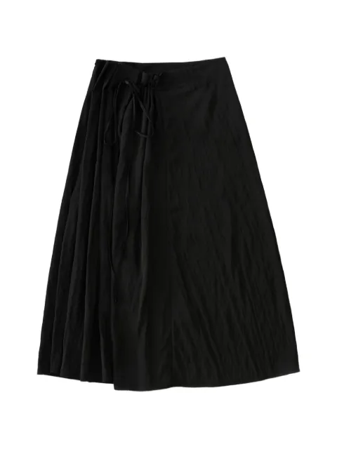 Studio Nicholson Messina A-line tie waist skirt Black MESSINA1753
