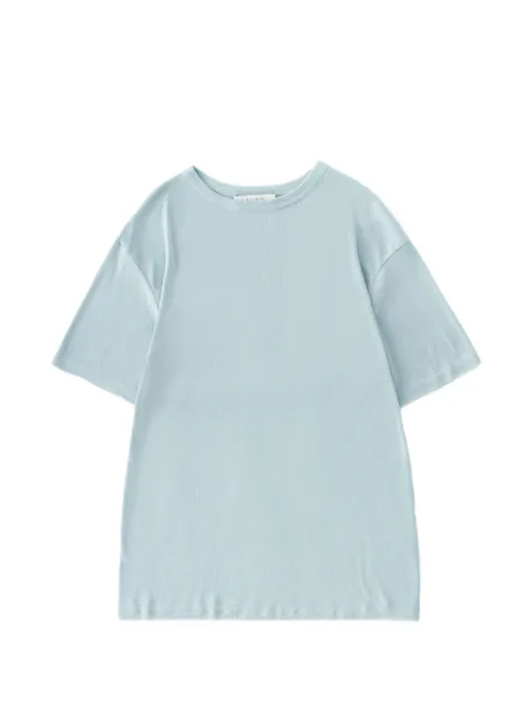 Studio Nicholson ribbed dropped-shoulder T-shirt Blue RONDSNW1385RIBLYOCELLJERSEY