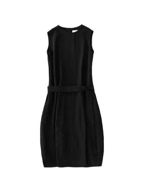Studio Nicholson Wold belted A-line mini dress Black WOLDSNW1744