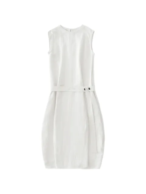 Studio Nicholson Wold belted midi dress Neutrals WOLDSNW1744VINTAGESOFTLINEN