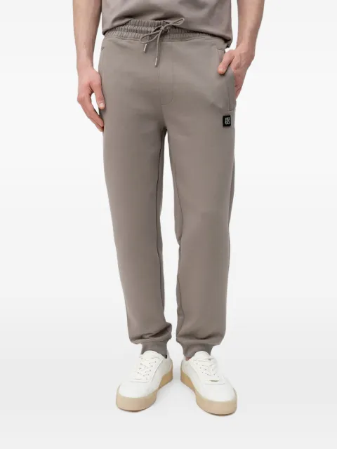 HUGO Dimacs drawstring-fastening logo-patch trousers Neutrals 50533695