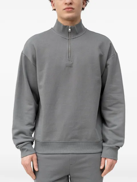 HUGO Durty half-zip sweatshirt Grey 50525881