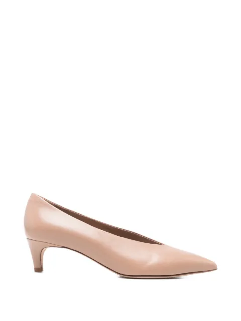 lorena paggi pointed leather pumps Neutrals 61553