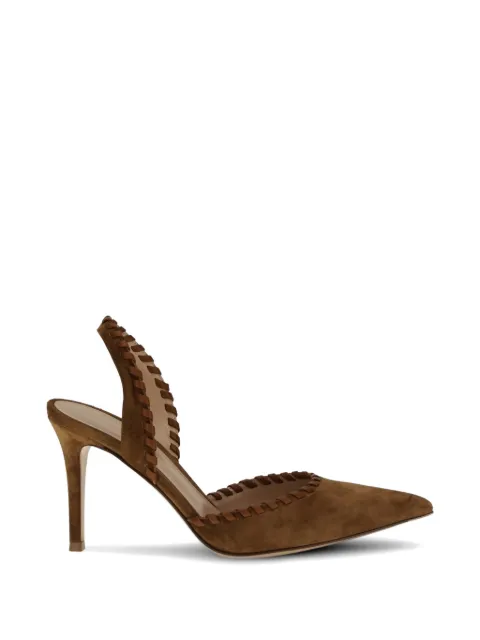 Gianvito Rossi Zaira suede pumps Brown G9563685RICXCN