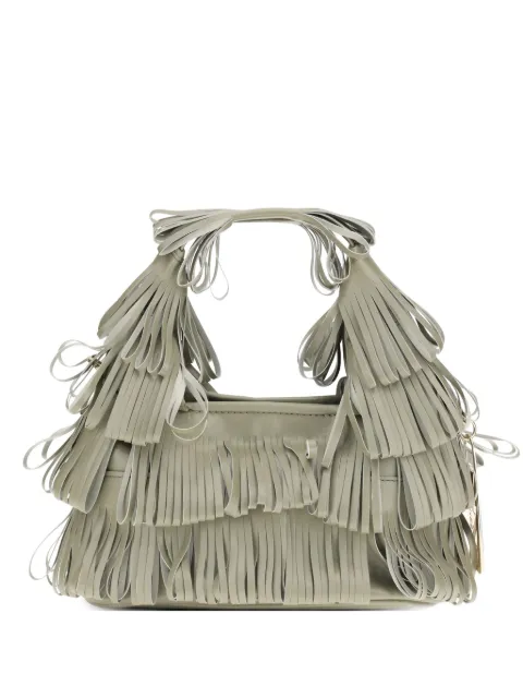 la milanesa Capucine fringed charm tote bag Green CAPSVE