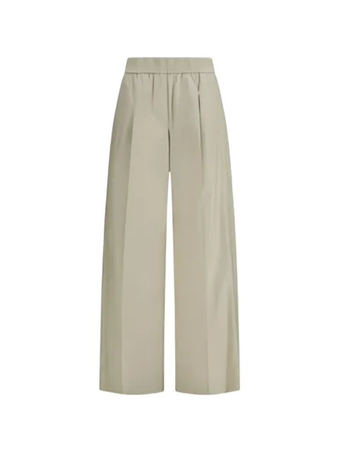 Brunello Cucinelli elasticated palazzo pants Neutrals M0F79P8721C9593
