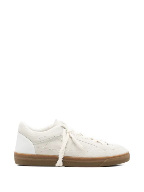 SANTHA Love Cut paneled sneakers Neutrals YU05LCSDCR